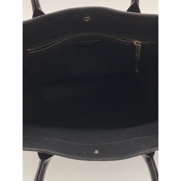 Saint Laurent Rive Gauche Tote Bag Canvas Black - Picture 5 of 5
